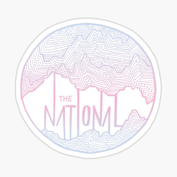The National line art Sticker