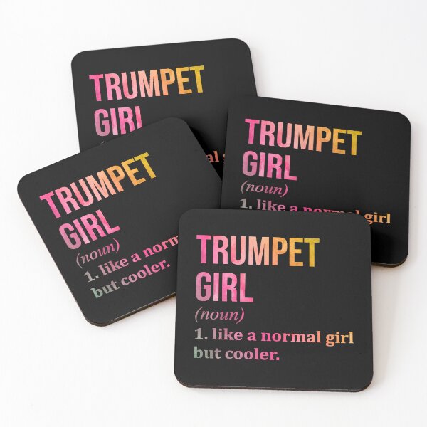 Item preview, Trumpet Girl Definition Trumpet in Watercolor designed and sold by XCIV.