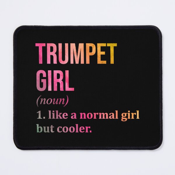 Item preview, Trumpet Girl Definition Trumpet in Watercolor designed and sold by XCIV.