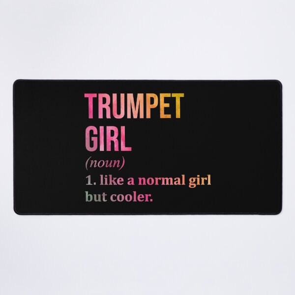 Item preview, Trumpet Girl Definition Trumpet in Watercolor designed and sold by XCIV.