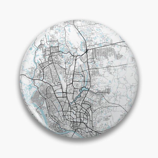 Item preview, Dhaka City Map of Bangladesh - Circle designed and sold by deMAP.