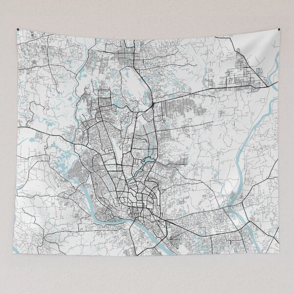 Item preview, Dhaka City Map of Bangladesh - Circle designed and sold by deMAP.