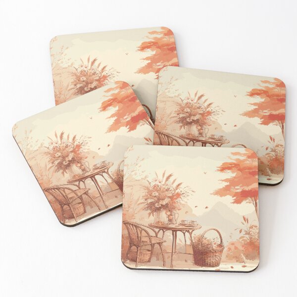 Item preview, Tea time in autumn. Autumn scenery designed and sold by tasilrio.