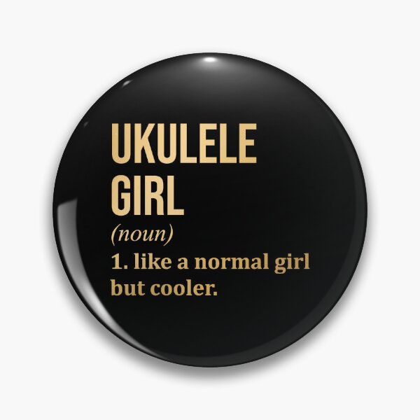 Artikelvorschau, Ukulele Girl Definition Ukulele in Gold entworfen und verkauft von XCIV.