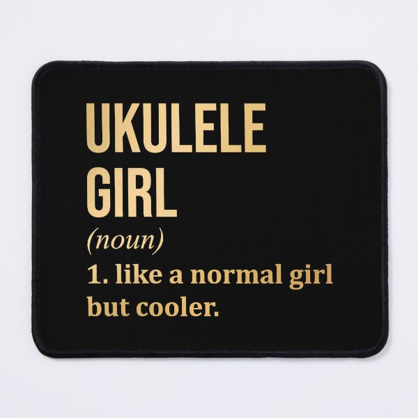 Item preview, Ukulele Girl Definition Ukulele in Gold designed and sold by XCIV.