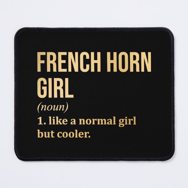 Item preview, French Horn Girl Definition French Horn in Gold designed and sold by XCIV.