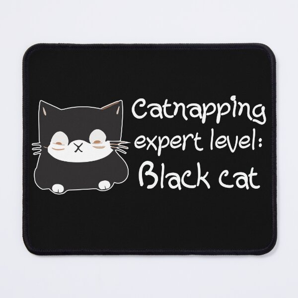 Item preview, Catnapping Expert Level: Black Cat Design designed and sold by typecrafted.