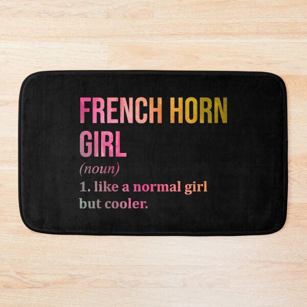 Item preview, French Horn Girl Definition French Horn in Watercolor designed and sold by XCIV.