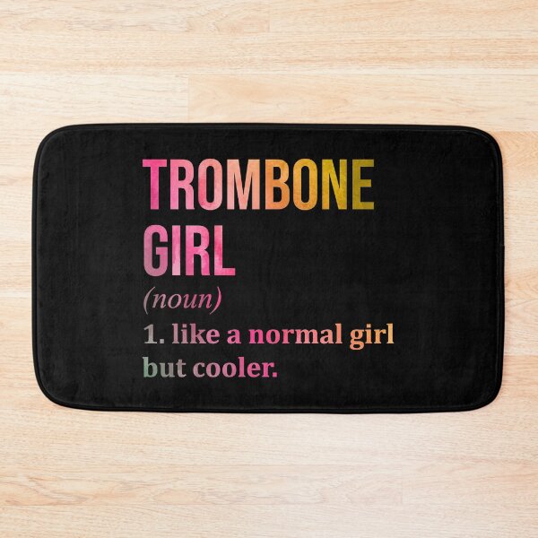 Item preview, Trombone Girl Definition Trombone in Watercolor designed and sold by XCIV.