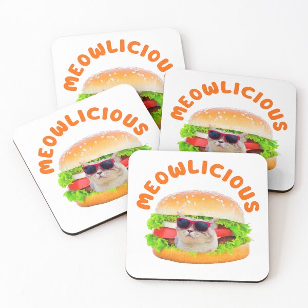 Item preview, Meowlicious cat in burger designed and sold by Eolithic.
