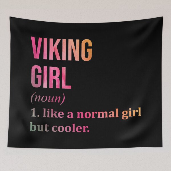 Item preview, Viking Girl Definition Vikings in Watercolor designed and sold by XCIV.