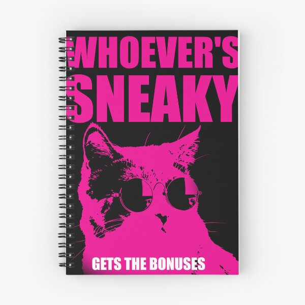 Item preview, A poster with a cat and the caption "WHO'S Sneaky Gets BONUSES." designed and sold by Anhen-new-style.