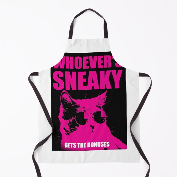 Item preview, A poster with a cat and the caption "WHO'S Sneaky Gets BONUSES." designed and sold by Anhen-new-style.