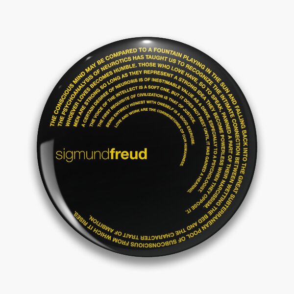 Item preview, Sigmund Freud quotes. (gold) designed and sold by CMYKStudio.