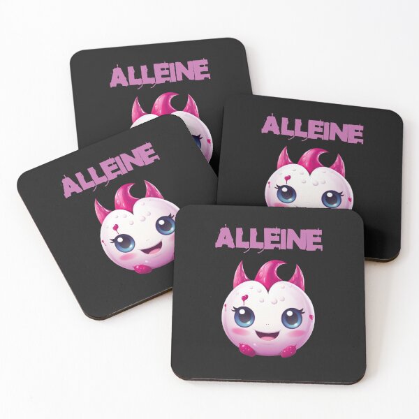 Item preview, Alone, design with a meaningful saying in German designed and sold by Pflugart.