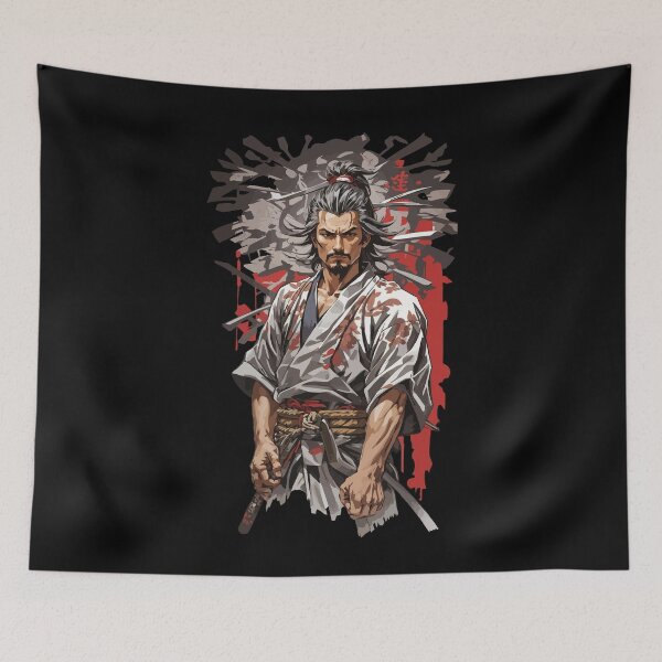Item preview, Aesthetic Samurai Retro Japan Film Poster Art designed and sold by LuminOrb.