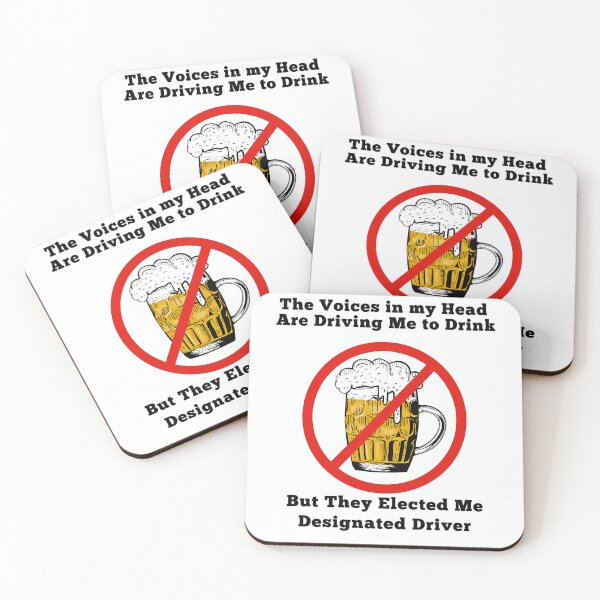 Item preview, voices in my head drinking party designed and sold by TygerOCatz.
