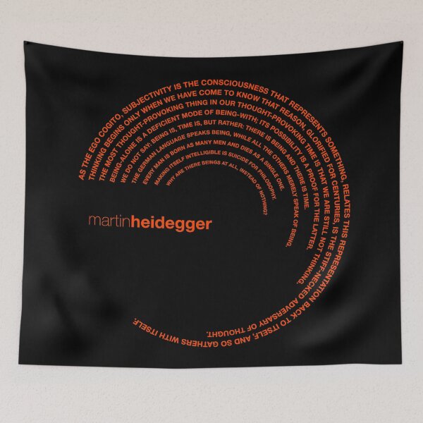 Item preview, Martin Heidegger quotes. (orangered) designed and sold by CMYKStudio.