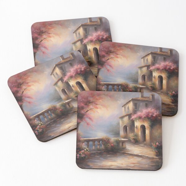 Item preview, Romantic Spanish Balcony Digi-Oil Painting designed and sold by Te Queiro.