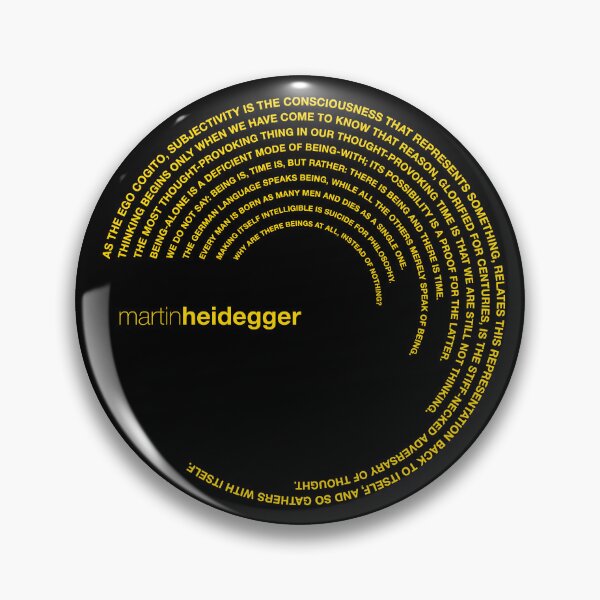 Item preview, Martin Heidegger quotes. (gold) designed and sold by CMYKStudio.