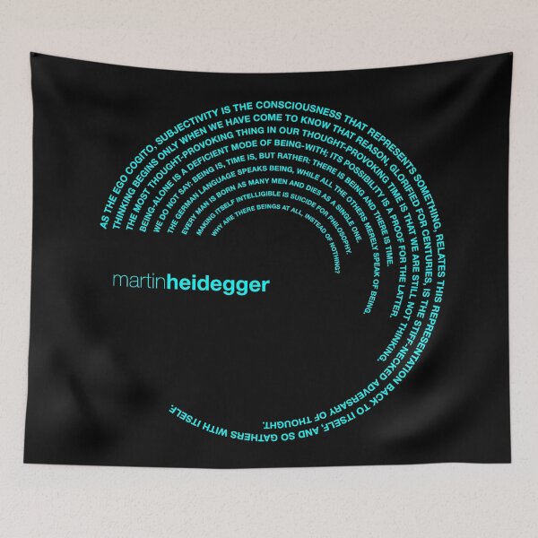 Item preview, Martin Heidegger quotes. (aqua) designed and sold by CMYKStudio.