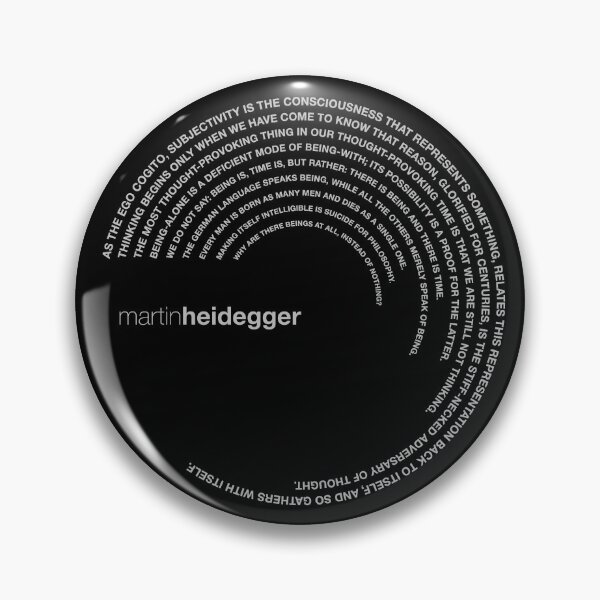 Artikelvorschau, Zitate von Martin Heidegger. (Silber) entworfen und verkauft von CMYKStudio.