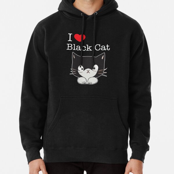 Vista previa del artículo con la obra «Amo el gato negro», diseñado y vendido por typecrafted.