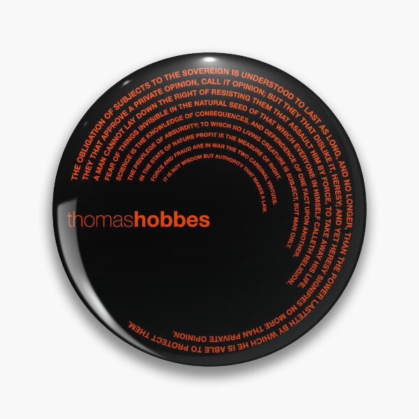Item preview, Thomas Hobbes quotes. (orangered) designed and sold by CMYKStudio.