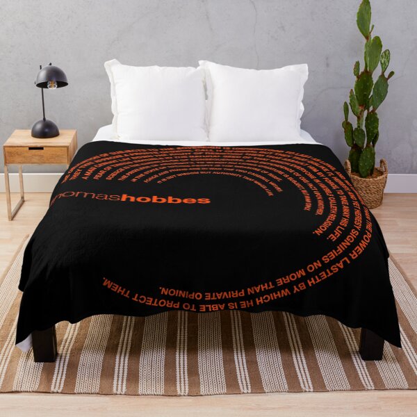 Item preview, Thomas Hobbes quotes. (orangered) designed and sold by CMYKStudio.
