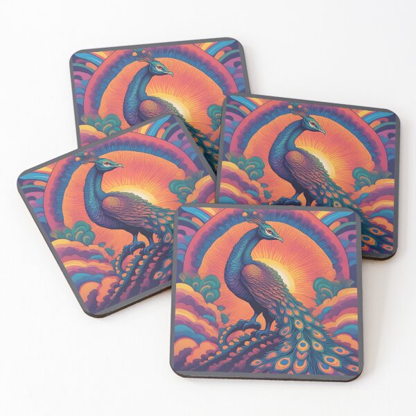 Item preview, Psychedelic Peacock Dragon designed and sold by GleamingGiant.