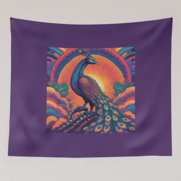 Item preview, Psychedelic Peacock Dragon designed and sold by GleamingGiant.