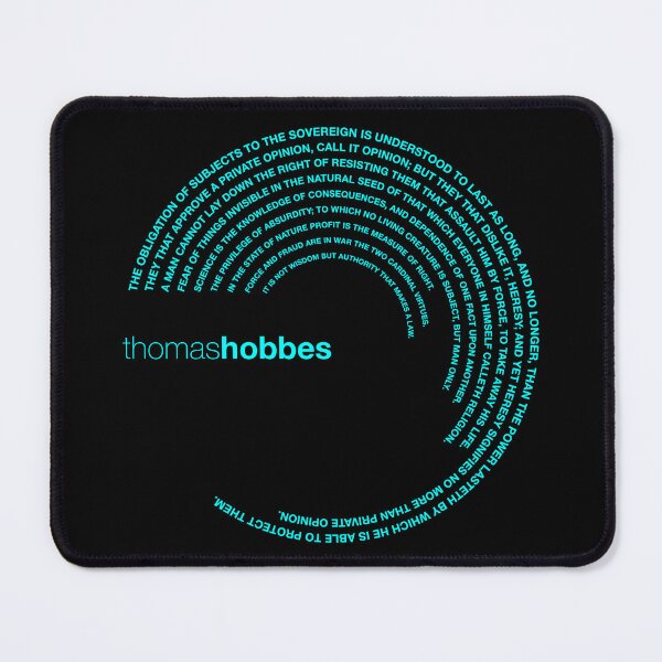 Item preview, Thomas Hobbes quotes. (aqua) designed and sold by CMYKStudio.