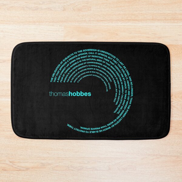 Item preview, Thomas Hobbes quotes. (aqua) designed and sold by CMYKStudio.