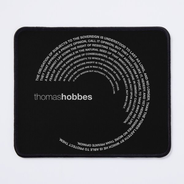 Item preview, Thomas Hobbes quotes. (silver) designed and sold by CMYKStudio.