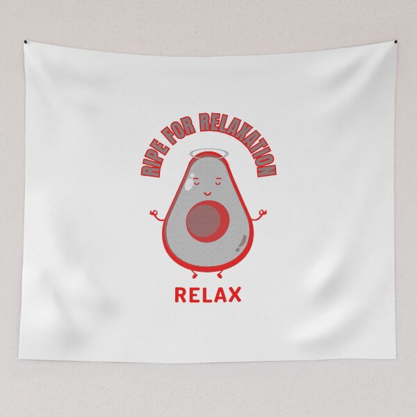 Item preview, Avocado yoga meditation relaxing designed and sold by creativerooney.