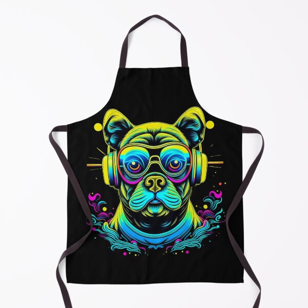 Item preview, Cool psychedelic pug wearing sunglasses and earphones. designed and sold by Appareltee.