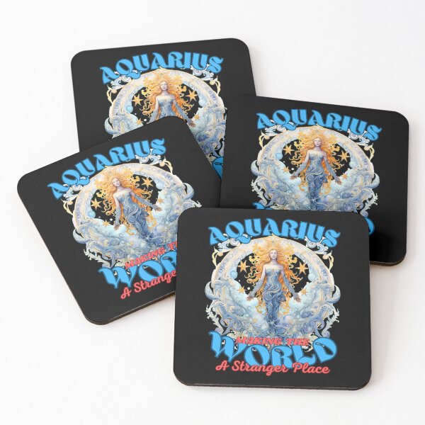 Item preview, Aquarius: Making The World A Stranger Place. aquarius horoscope designed and sold by ZodiacWonders.