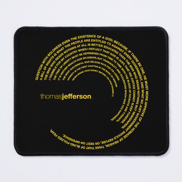 Item preview, Thomas Jefferson quotes. (gold) designed and sold by CMYKStudio.