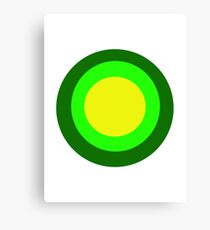 Green circles Canvas Print
