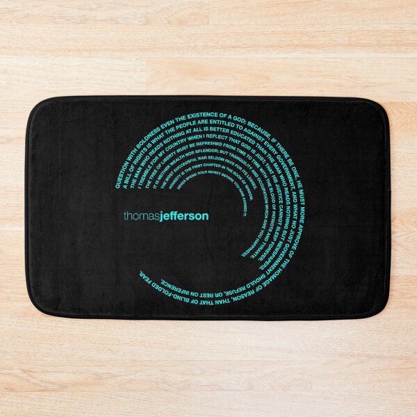 Item preview, Thomas Jefferson quotes. (aqua) designed and sold by CMYKStudio.