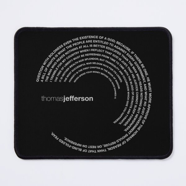Item preview, Thomas Jefferson quotes. (silver) designed and sold by CMYKStudio.