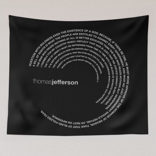 Item preview, Thomas Jefferson quotes. (silver) designed and sold by CMYKStudio.