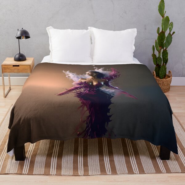 Item preview, Digital Artwork Dark Angel With Purple Wings designed and sold by ManuelAndreas.