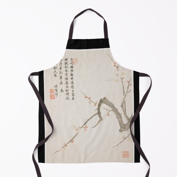 Item preview, Blossoming plum from a Flower Album of Ten Leaves painting in high resolution by Xiang Shengmo designed and sold by EmeraldeaArt.
