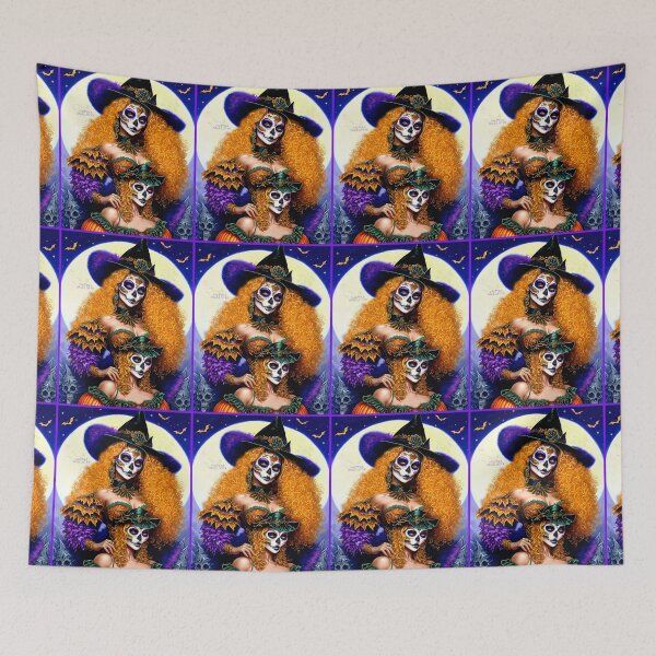 Item preview, 2 Purple Witches by VALPYRA SKULLSTYR 4 Halloween LGBTQIA Art designed and sold by  VALPYRA Mistress of SKULLSTYR.