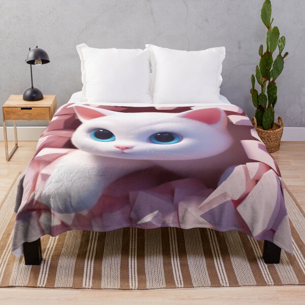 Item preview, 3D Cat Pattern Throw Blanket designed and sold by PPKStore.