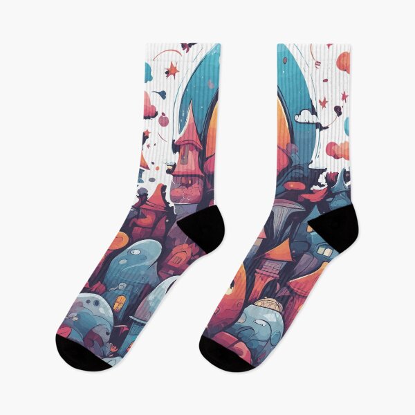 Item preview, Mushroom Cityscape: A Whimsical Wonderland designed and sold by TrendyMingle.