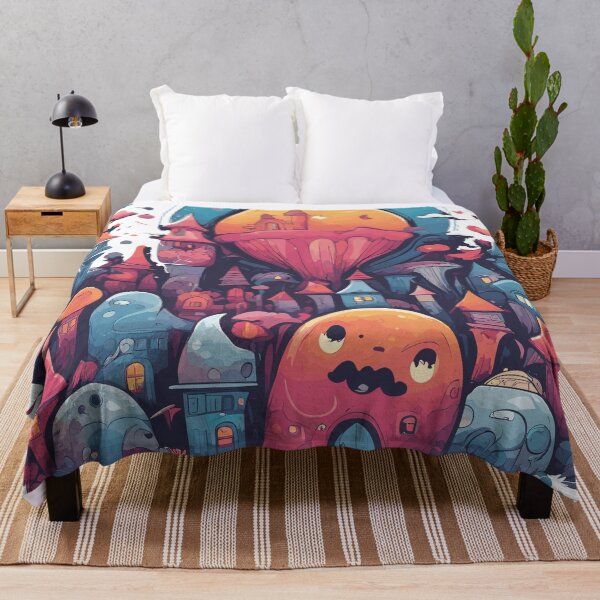 Item preview, Mushroom Cityscape: A Whimsical Wonderland designed and sold by TrendyMingle.