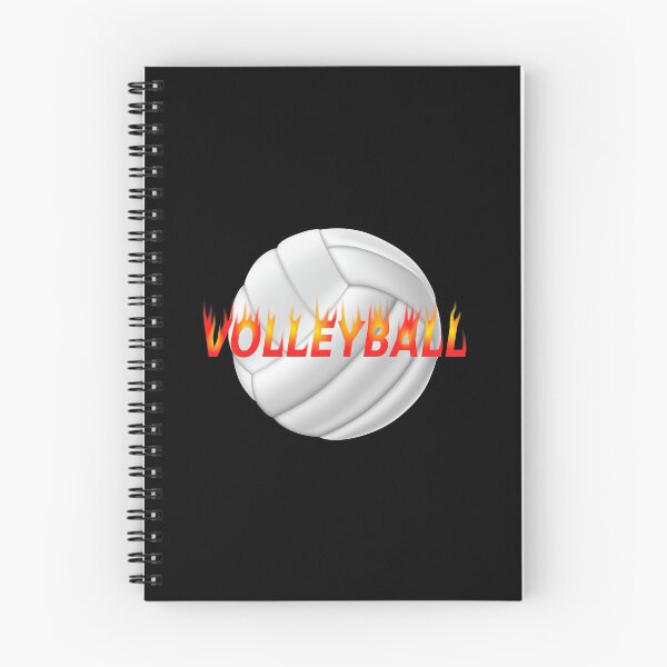 Item preview, Volleyball (fire text) designed and sold by Jeremy Crotty.