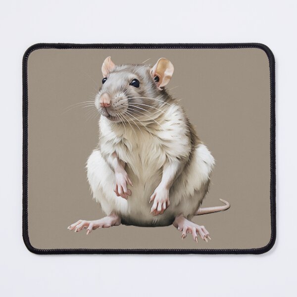 Item preview, Watercolor Rat, Fluffy Rat,  designed and sold by Lil-Satu.
